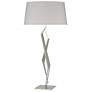 Facet 33.7" High Sterling Table Lamp With Flax Shade