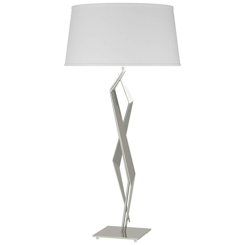 Image 1 Facet 33.7 inch High Sterling Table Lamp With Natural Anna Shade