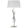 Facet 33.7" High Sterling Table Lamp With Natural Anna Shade