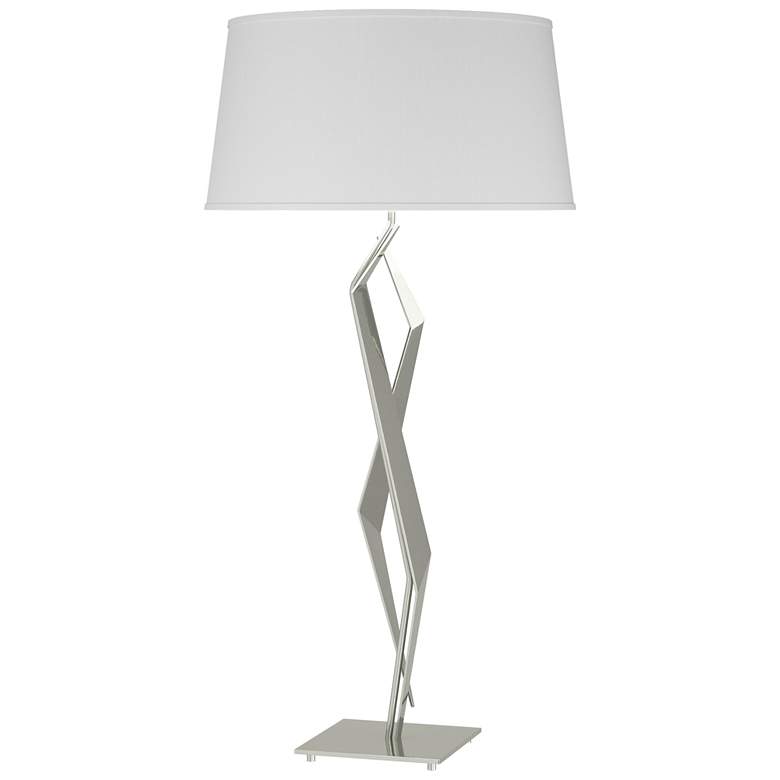 Image 1 Facet 33.7" High Sterling Table Lamp With Natural Anna Shade