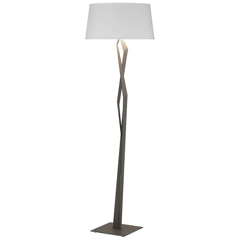 Image 1 Facet 65.9" High Natural Iron Floor Lamp With Natural Anna Shade