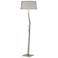 Facet 65.9" High Sterling Floor Lamp With Flax Shade