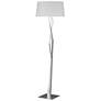 Facet 65.9" High Vintage Platinum Floor Lamp With Natural Anna Shade