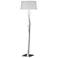 Facet 65.9" High Vintage Platinum Floor Lamp With Natural Anna Shade
