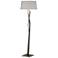 Facet 66" High Flax Shade Oil Rubbed Bronze Modern Floor Lamp