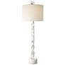 Thumbnail1 of Facette Stacked Crystal Table Lamp with White Marble Base