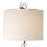 Thumbnail2 of Facette Stacked Crystal Table Lamp with White Marble Base more views