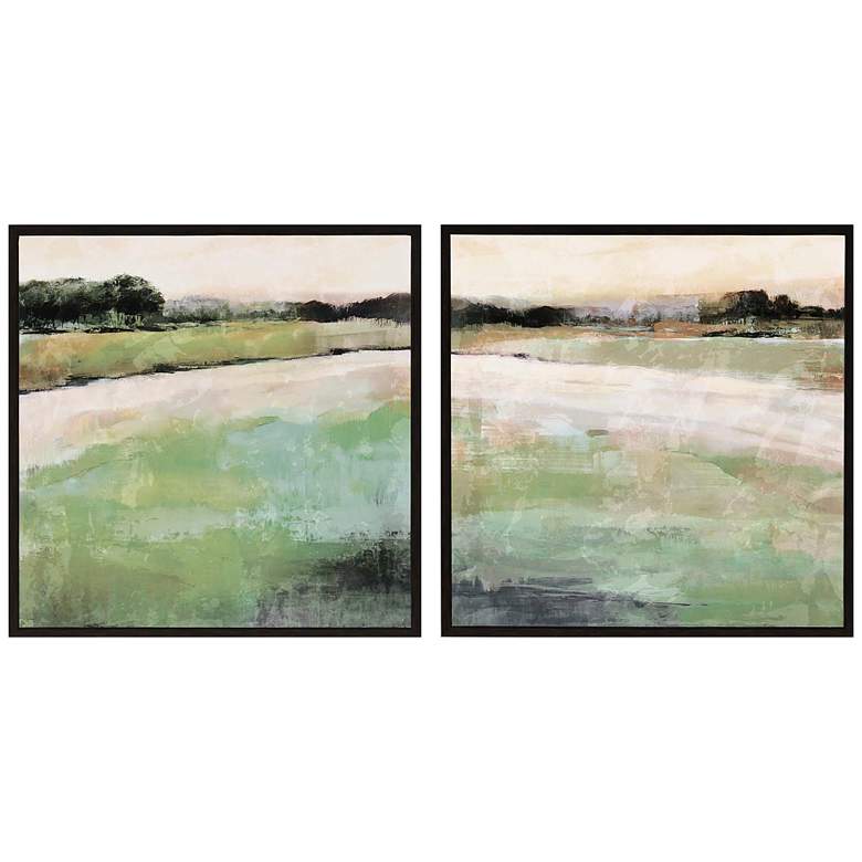 Fade 25 inch Square 2-Piece Framed Wall Art Set 