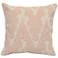 Fae Blush 22" Square Decorative Pillow