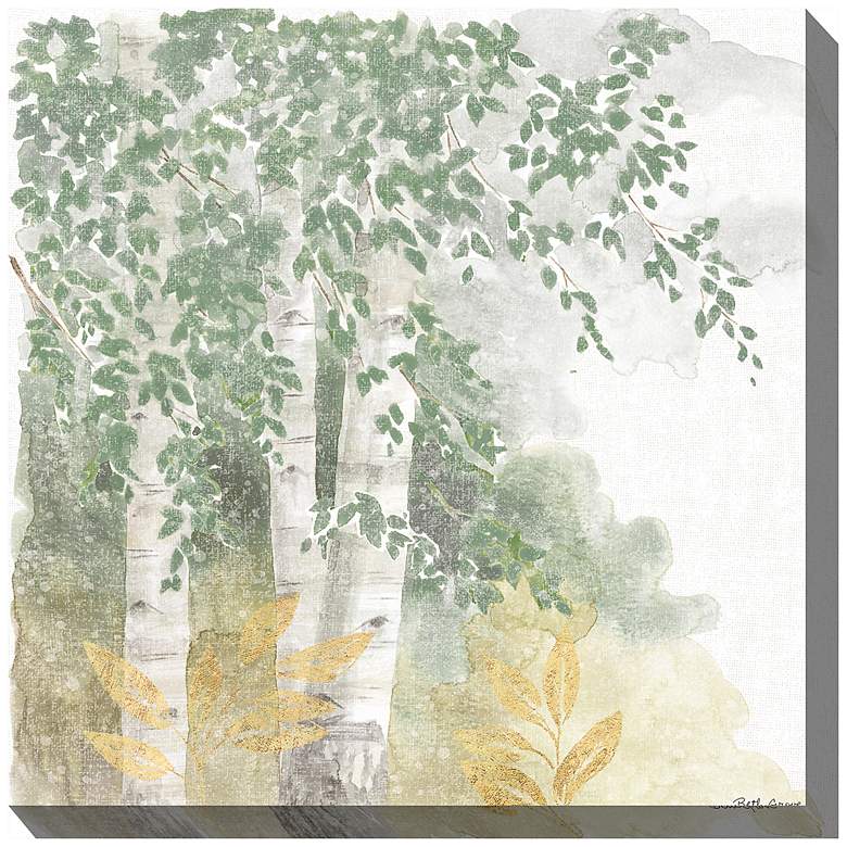 Image 2 Faint Breeze No 1 24" Square Outdoor Canvas Wall Art