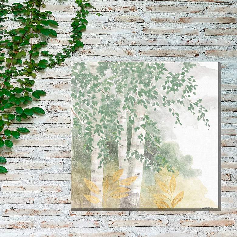 Image 4 Faint Breeze No 1 24" Square Outdoor Canvas Wall Art more views