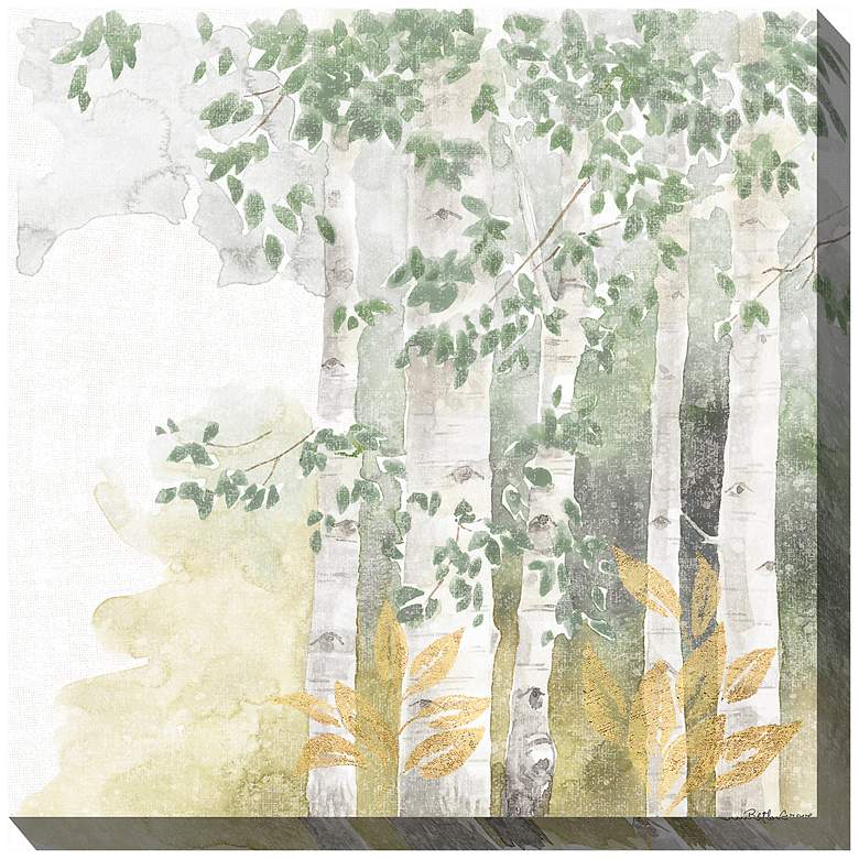 Image 2 Faint Breeze No 2 24" Square Outdoor Canvas Wall Art