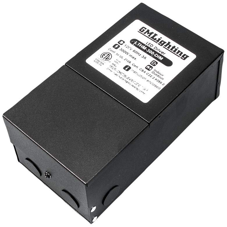 Image 1 Fair 4.1" Wide Black 24VDC 300W LED Dimmable Power Supply