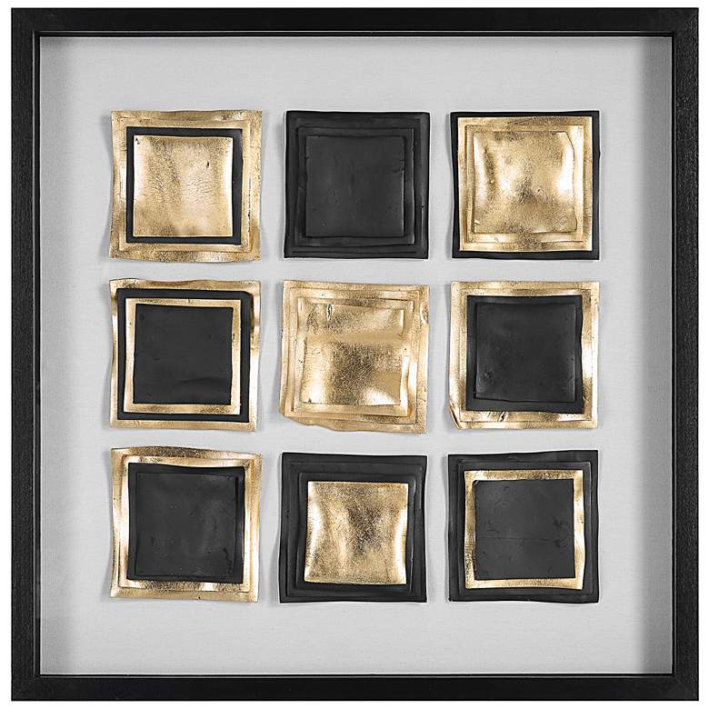 Image 2 Fair and Square 31 1/2 inch Square Shadow Box Framed Wall Art