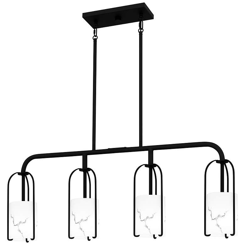 Image 1 Fairbanks 4-Light Matte Black Island Light