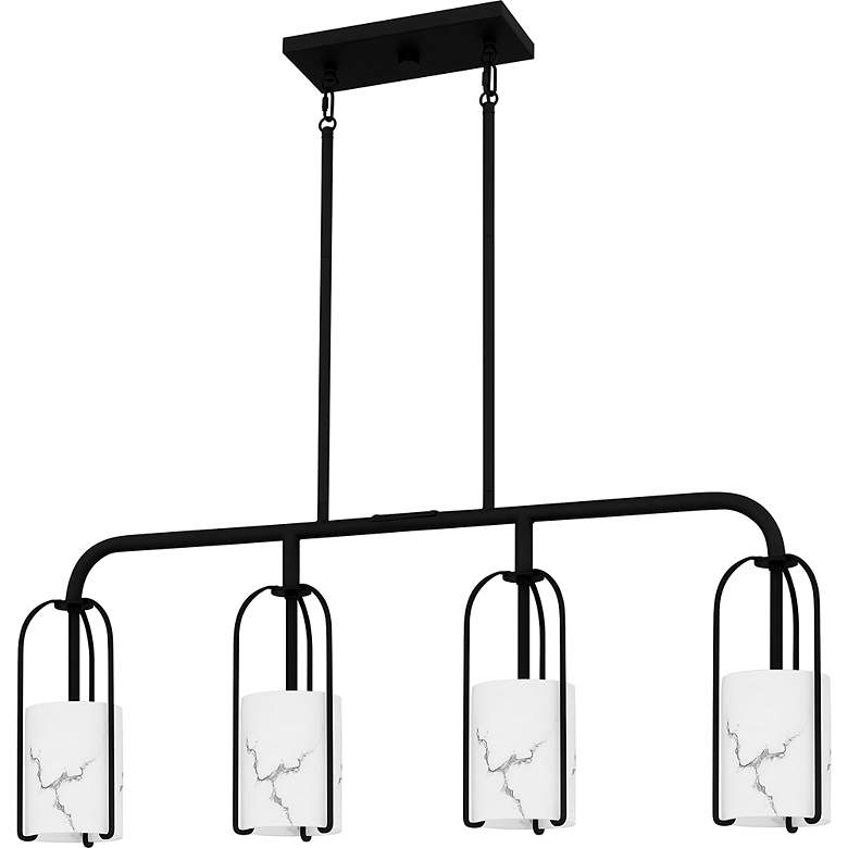 Image 2 Fairbanks 4-Light Matte Black Island Light more views