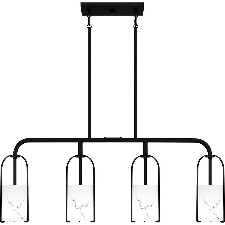 Image 3 Fairbanks 4-Light Matte Black Island Light more views