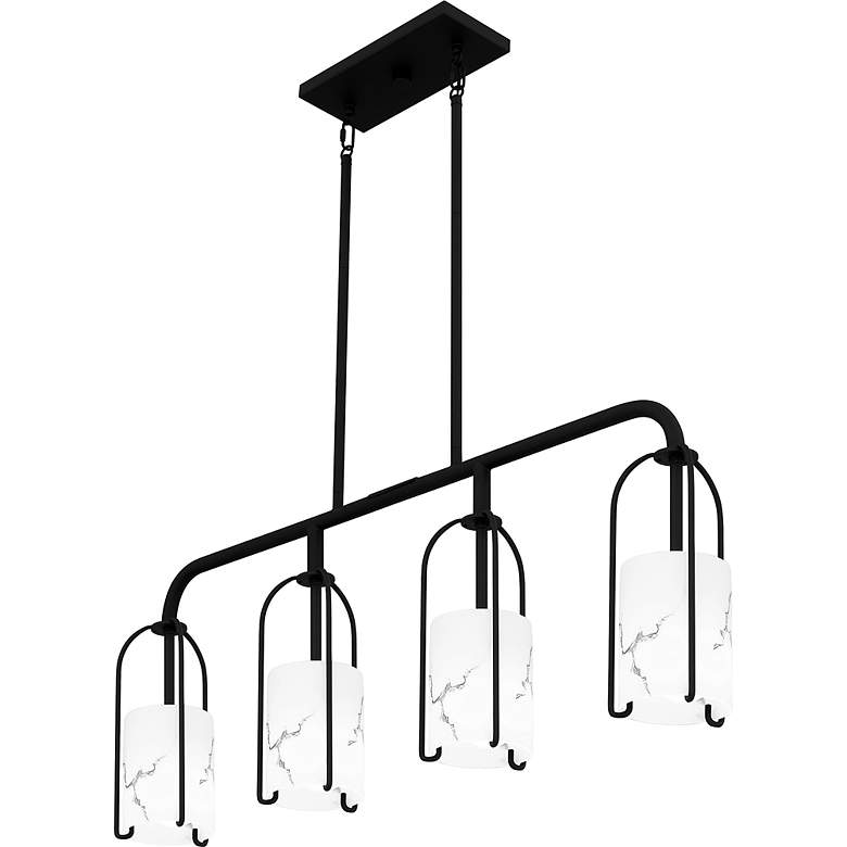 Image 4 Fairbanks 4-Light Matte Black Island Light more views