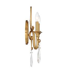 Image5 of Fairchild 19 1/2" High Warm Brass 2-Light Wall Sconce more views