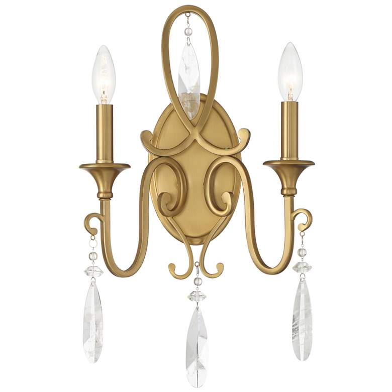 Image 1 Fairchild 2-Light Wall Sconce in Warm Brass