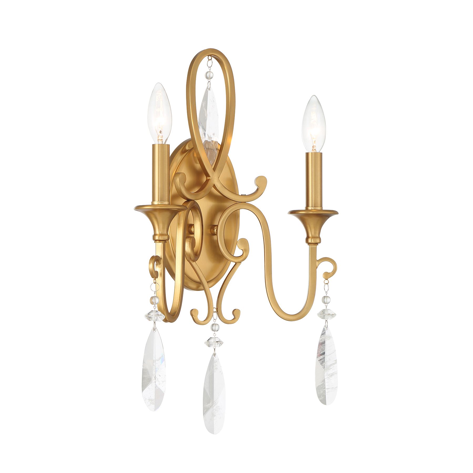 Image 3 Fairchild 2-Light Wall Sconce in Warm Brass more views