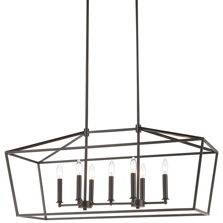 Image 1 Fairfax 36" Wide 7-Light Linear Chandelier - Oil Rubbed Bronze