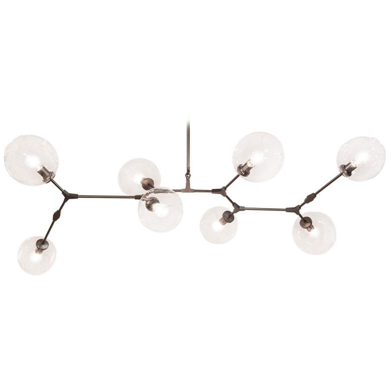 Image 1 Fairfax 82 1/4 inch Wide Dark Bronze 8-Light Linear Chandelier