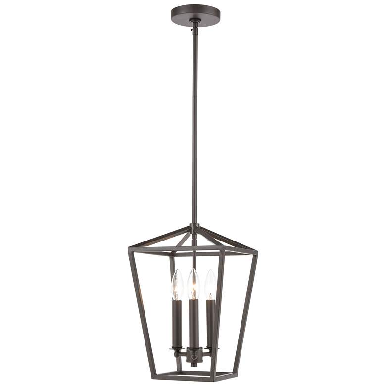 Image 1 Fairfax 9" Wide 3-Light Mini Pendant - Oil Rubbed Bronze