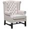 Fairfield Tufted Beige Linen Club Chair