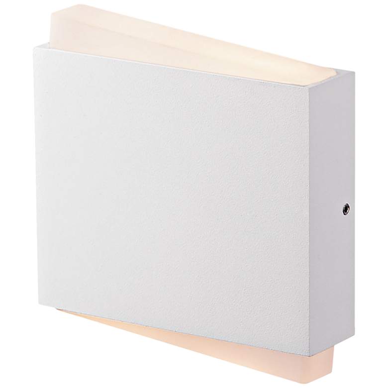 Image 1 Fairmont 5 3/4 inch High Matte White LED Wall Sconce