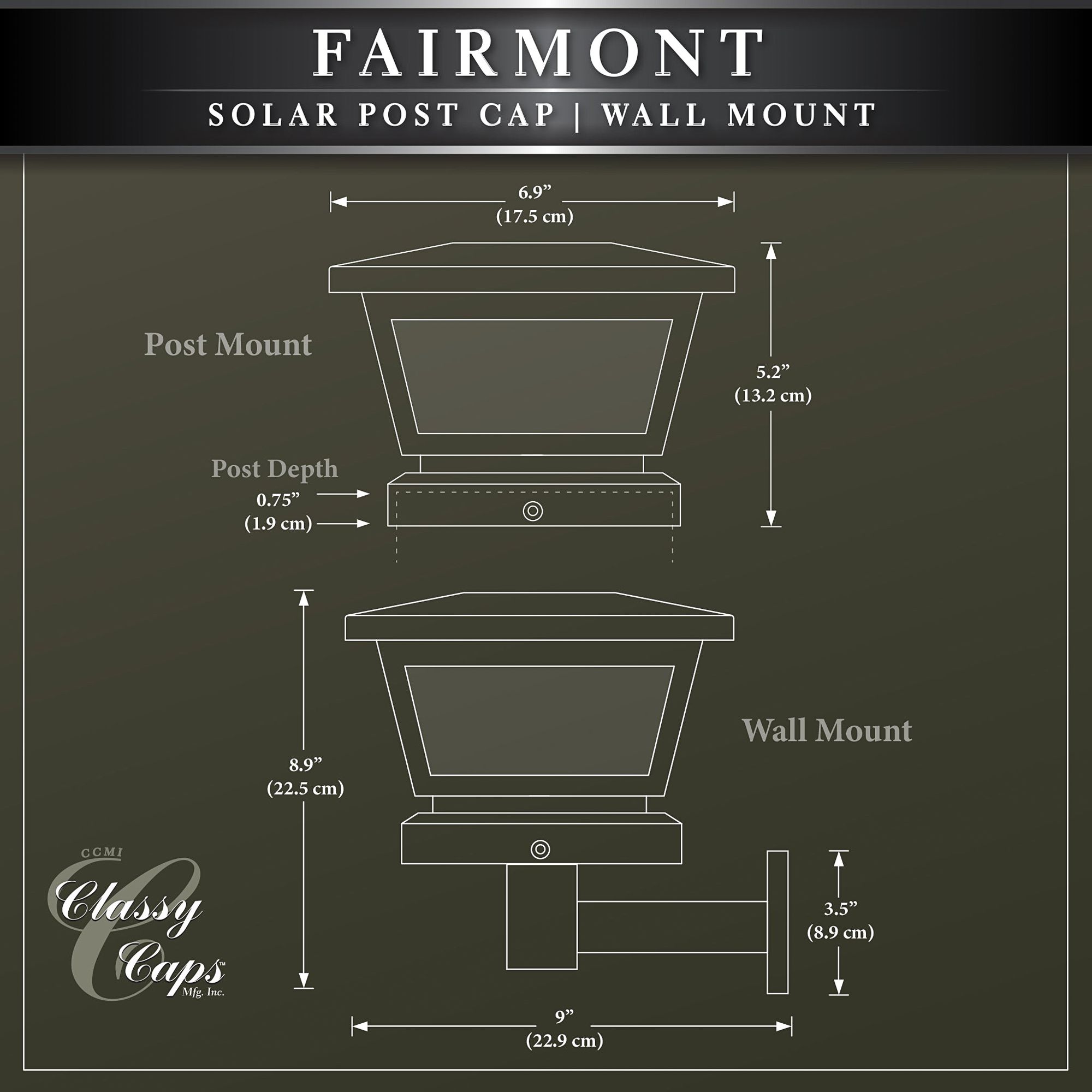 Watch A Video About the Fairmont White Outdoor Solar LED Post Cap