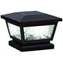 Watch A Video About the Fairmont Black Outdoor LED Solar Post Cap