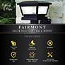 Watch A Video About the Fairmont Black Outdoor LED Solar Post Cap