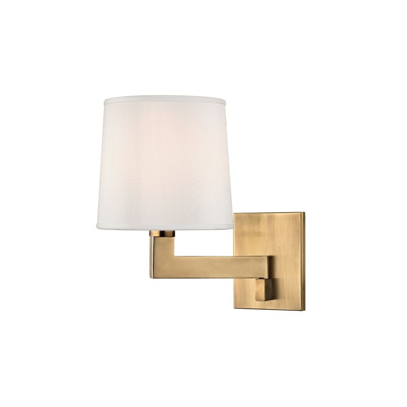 Image 2 Fairport 1 Light Wall Sconce Aged Brass more views