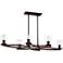 Fairport 43" Wide Bronze Kitchen Island Light Chandelier