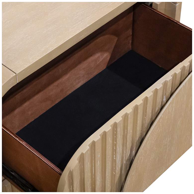 Image 5 Fairstone Natural 2-Drawer Boho Nightstand with Soft Closing Drawers more views