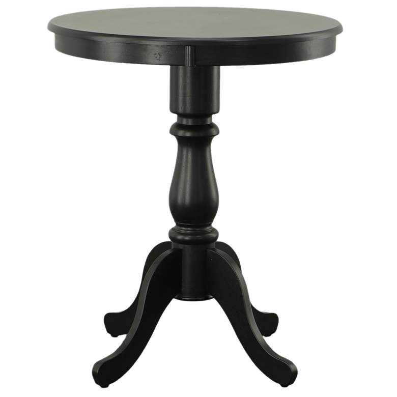 Image 1 Fairview 30" Antique Black Round Pedestal Bar Table