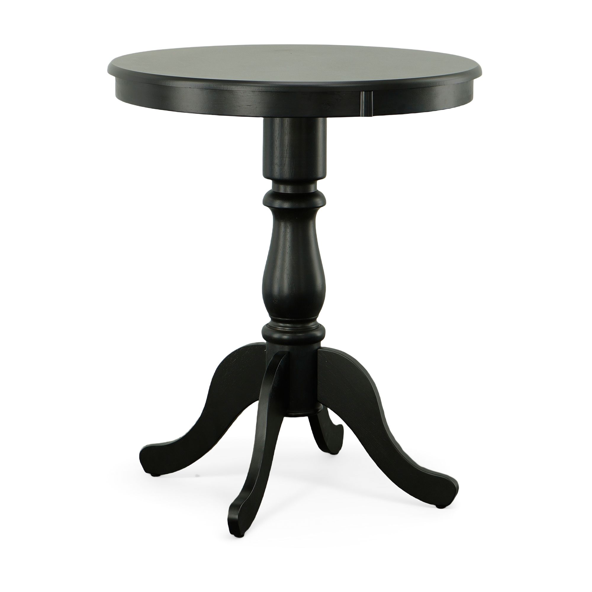 Image 3 Fairview 30" Antique Black Round Pedestal Bar Table more views