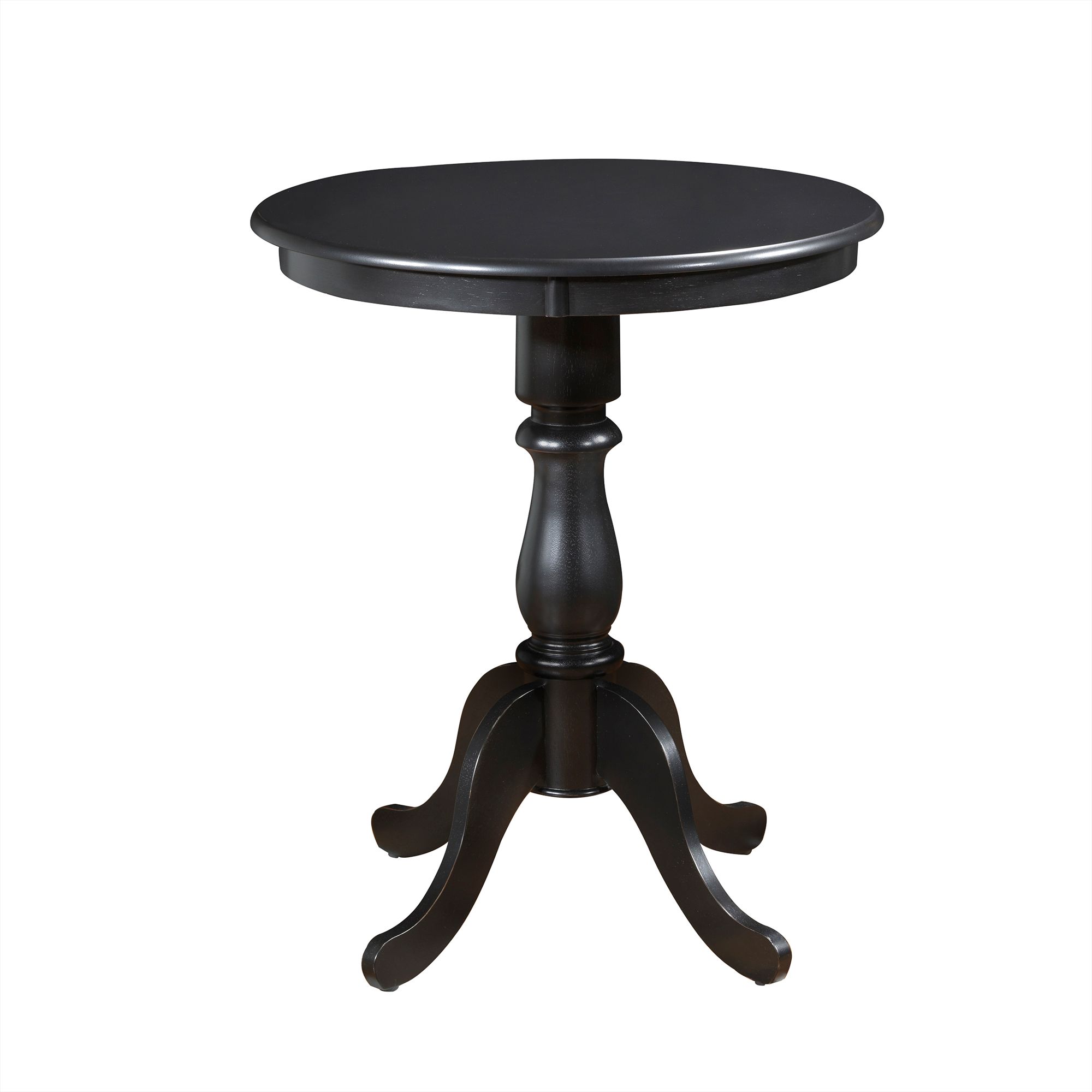Image 4 Fairview 30" Antique Black Round Pedestal Bar Table more views