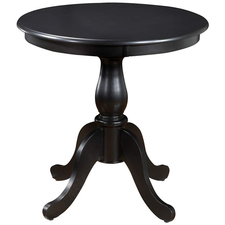 Image 1 Fairview 30 inch Antique Black Round Pedestal Dining Table