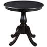Fairview 30" Antique Black Round Pedestal Dining Table