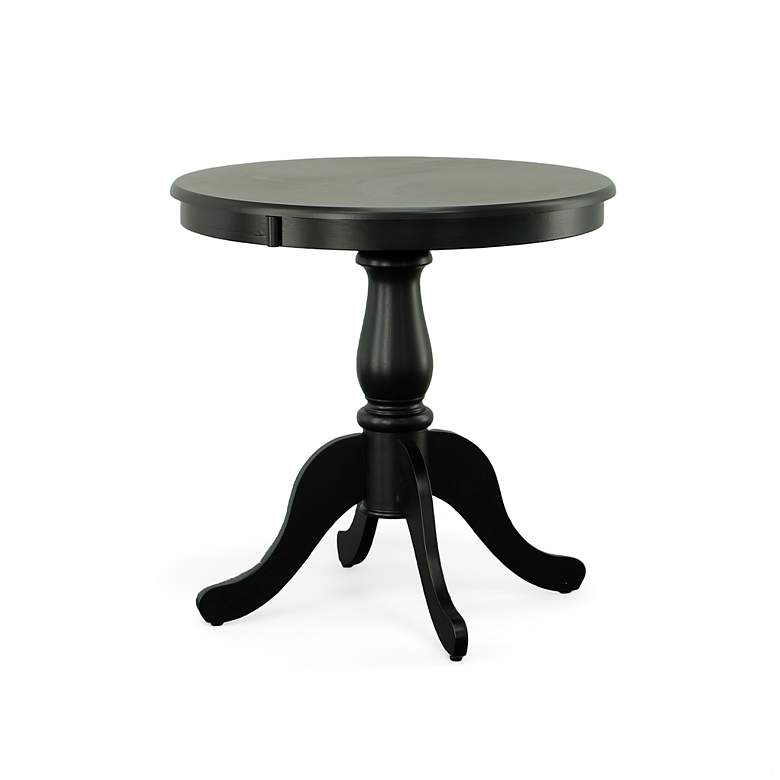 Image 2 Fairview 30" Antique Black Round Pedestal Dining Table more views