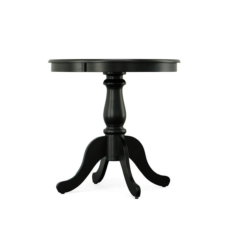 Image 3 Fairview 30" Antique Black Round Pedestal Dining Table more views