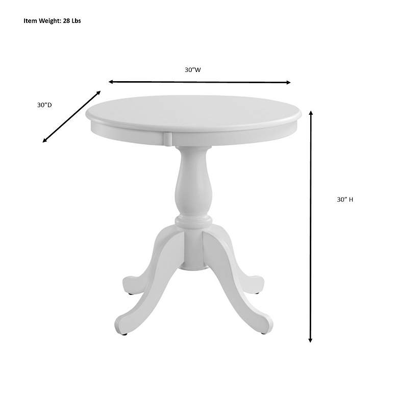 Image 4 Fairview 30" Natural Driftwood Round Pedestal Dining Table more views