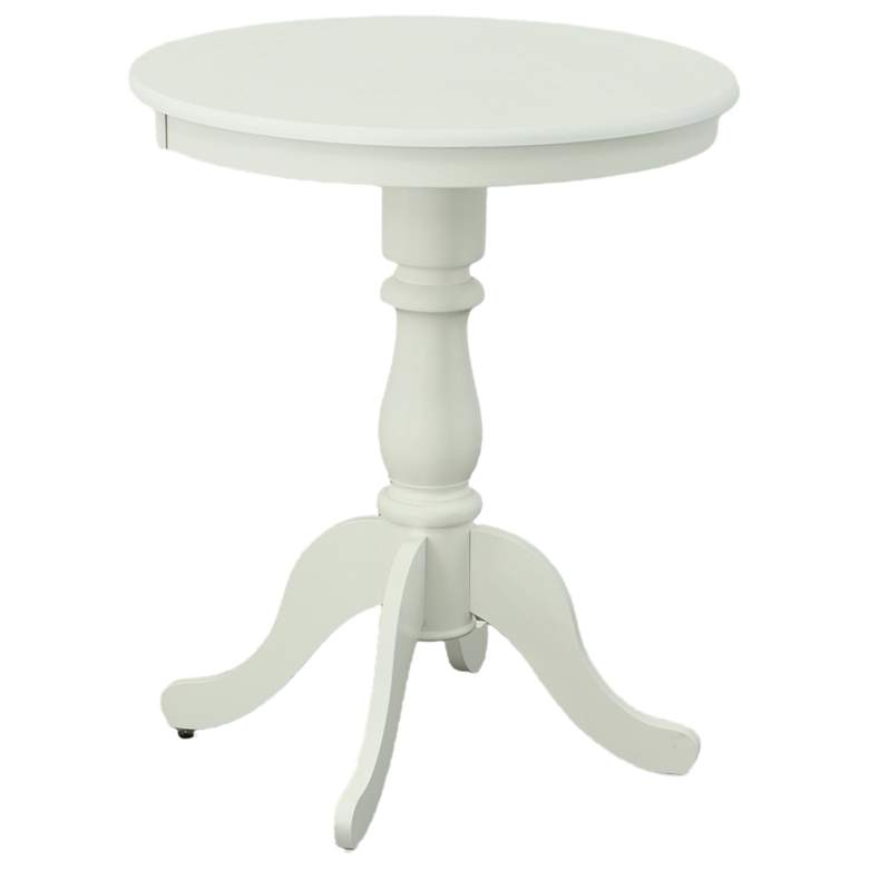Image 1 Fairview 30" White Round Pedestal Bar Table