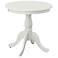 Fairview 30" White Round Pedestal Dining Table