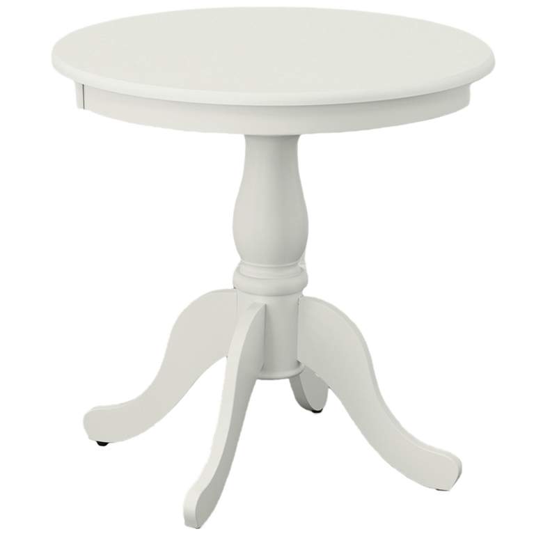 Image 1 Fairview 30 inch White Round Pedestal Dining Table