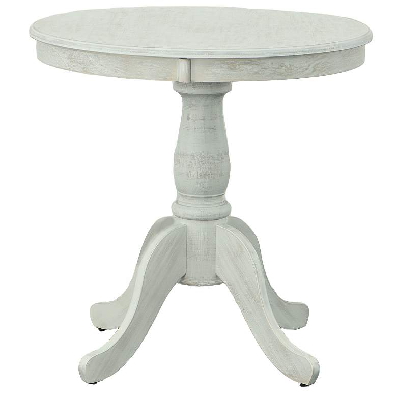 Image 1 Fairview 30" Whitewash Round Pedestal Dining Table