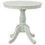 Fairview 30" Whitewash Round Pedestal Dining Table