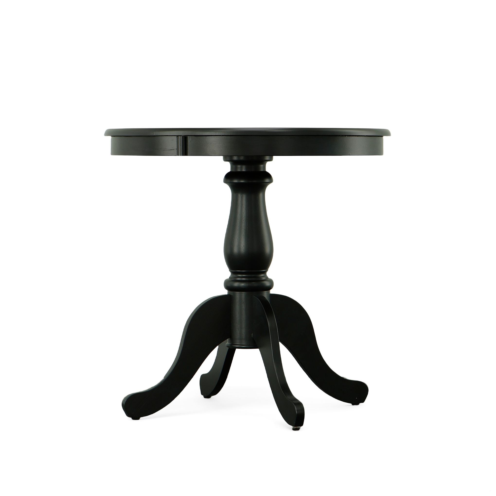 Image 3 Fairview 30" Wide Antique Black Round Pedestal Dining Table more views